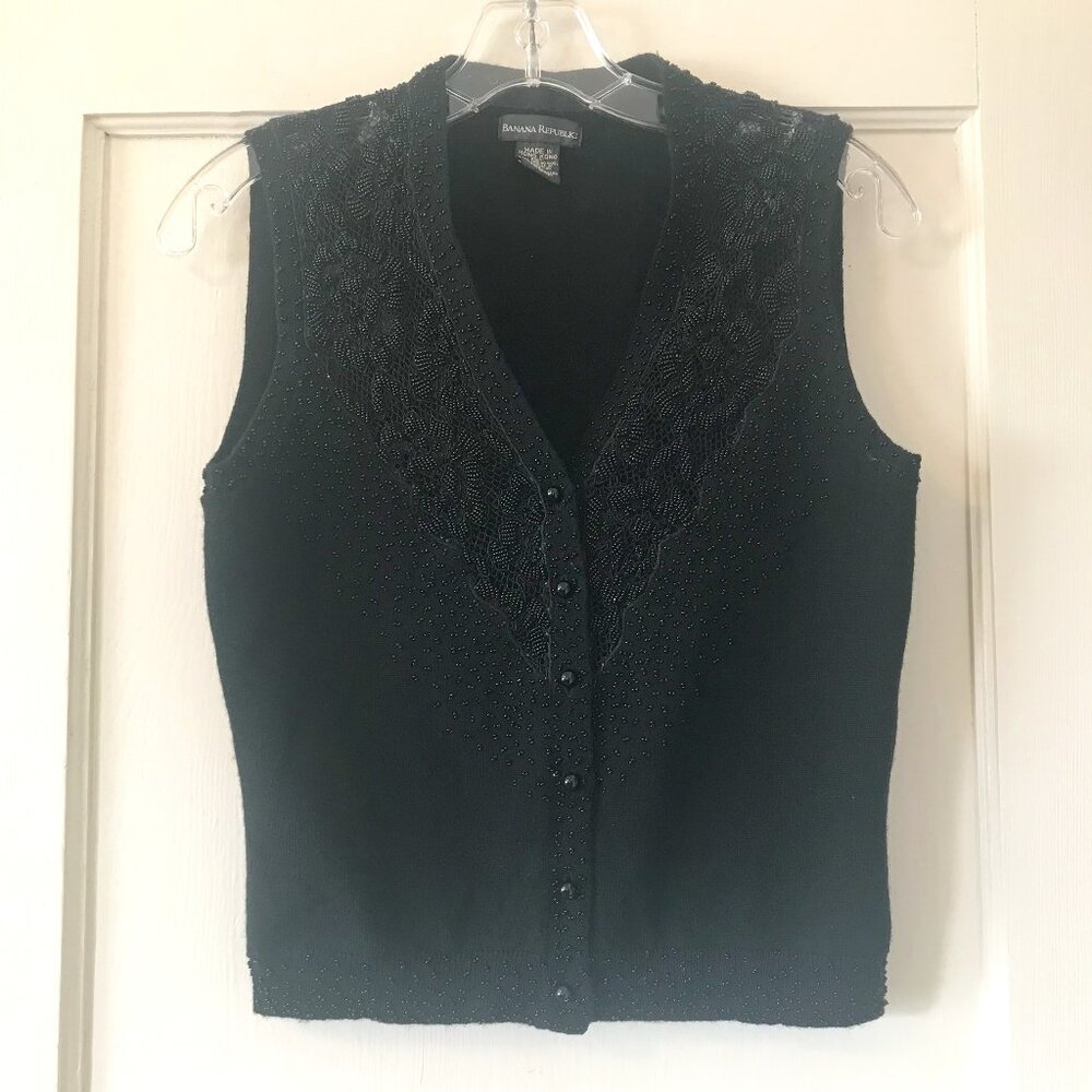 Banana Republic | Beaded Wool Sweater S